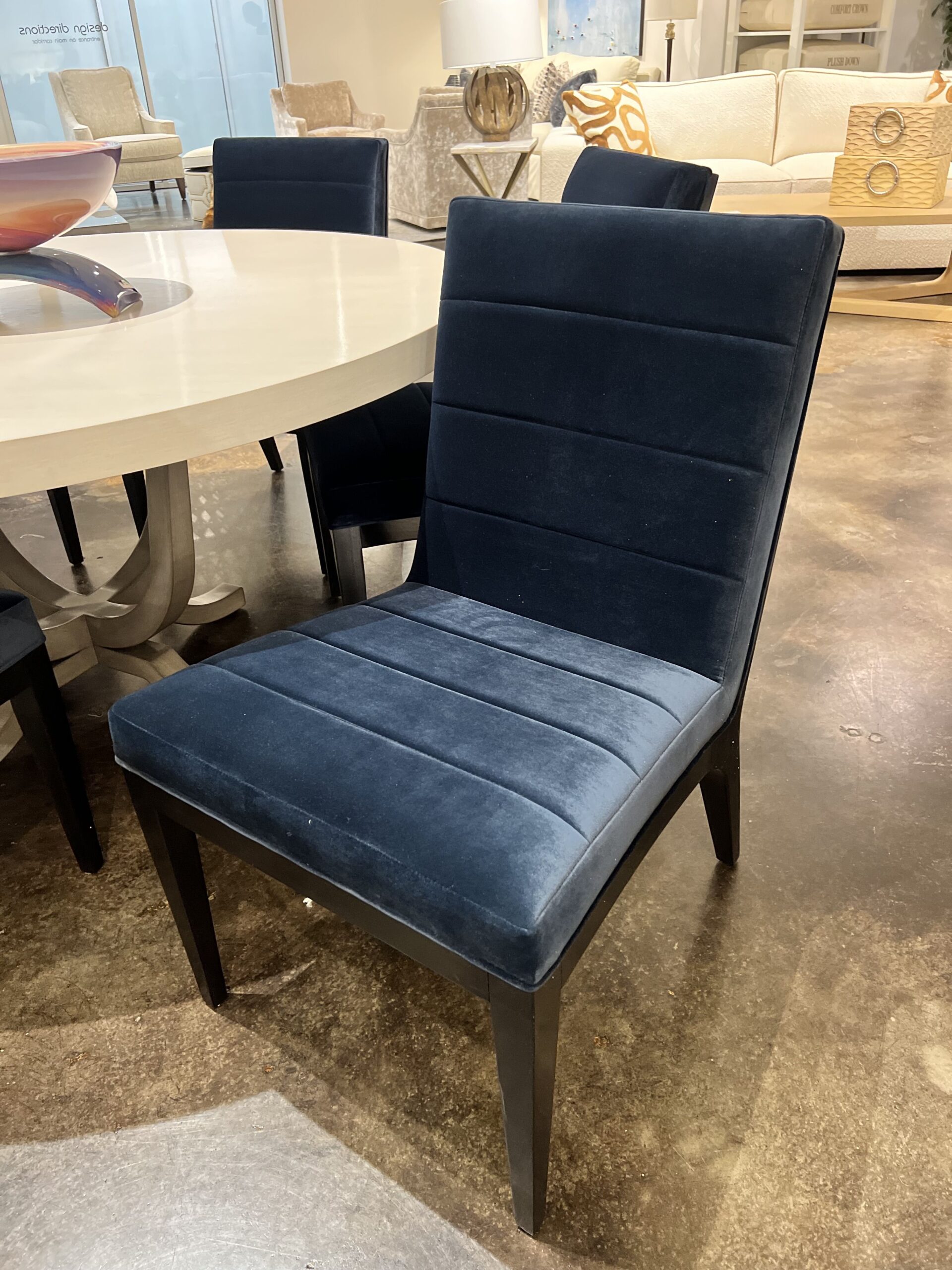 Caracole Edge Dining Chair (6, Navy) | RETAIL: $925
SALE: $399 each