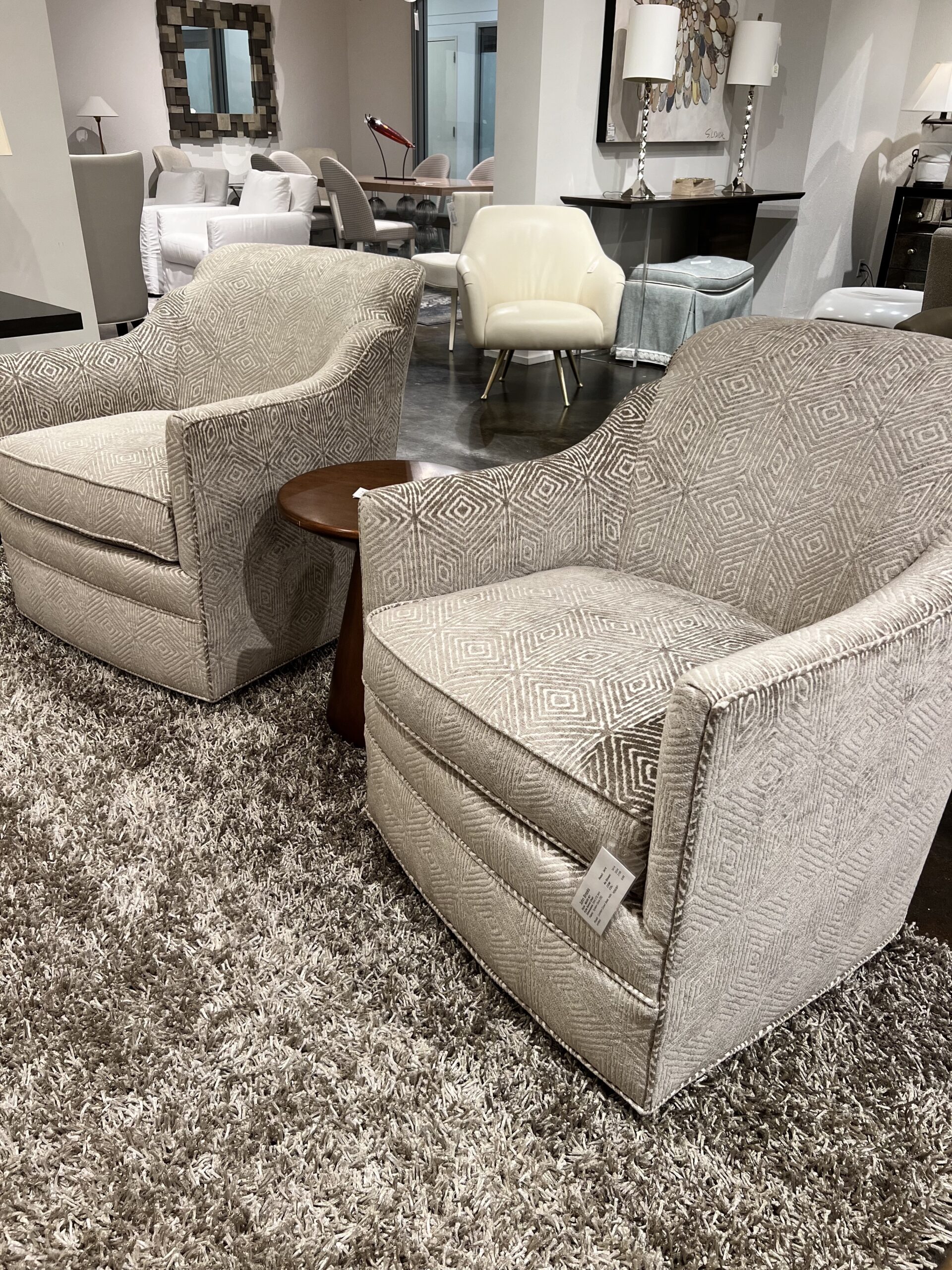 Massoud Kylie Swivel Chair (pair)